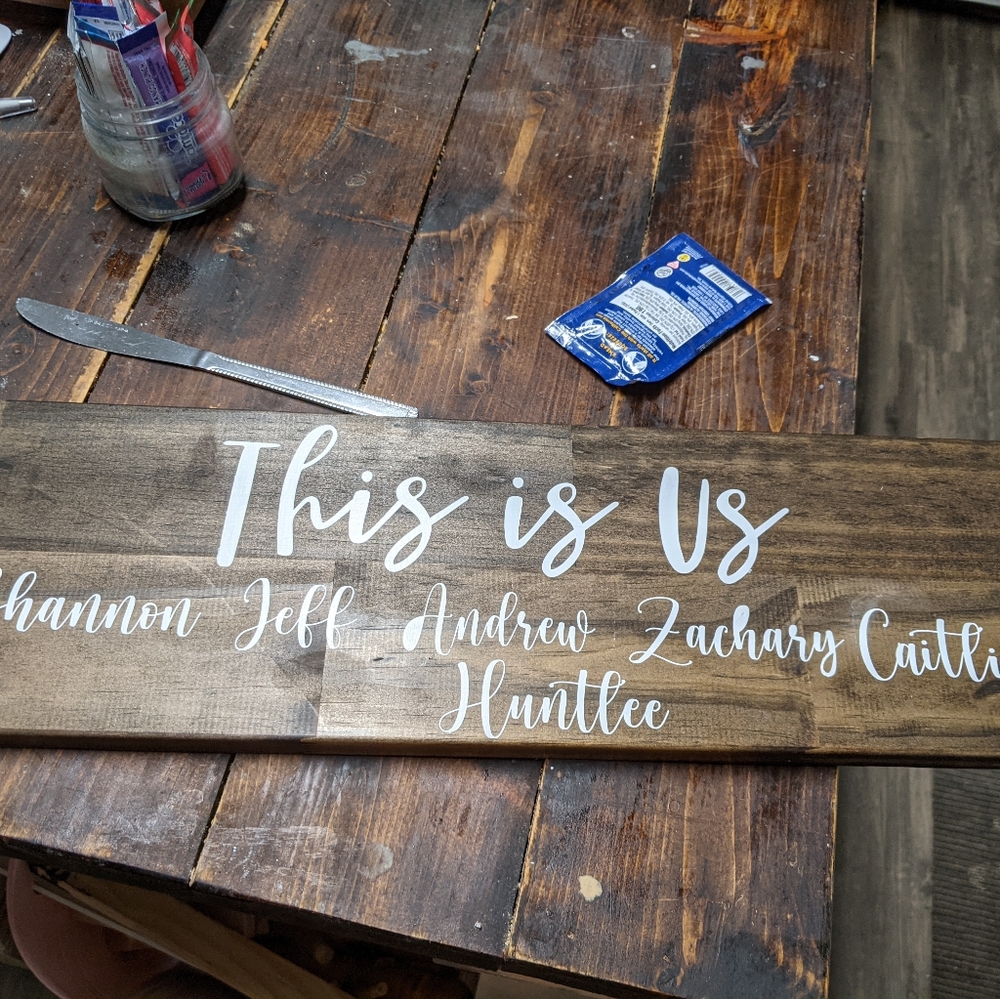 Custom wood sign